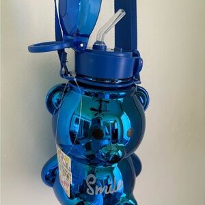 Blue Bear NWT Kids Water Bottle with adjustable straps.